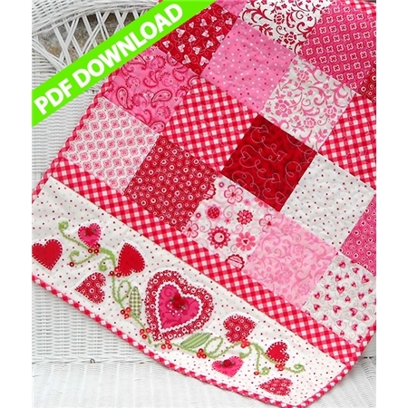 valentine table runner pattern pdf shabby fabrics zoom thumbnail